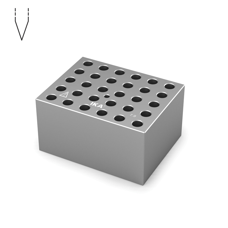 교환식 히팅 블럭, for IKA dry block heaterDB1.2Heating Block for Centrifuge TubeΦ11.5mm, d36.9 Model: 4467700
